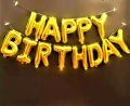 Happy Birthday Balloon Banner, Aluminum Foil Letters Banner Balloons For Party Supplies, Birthday Decorations - Birthday Decoration.