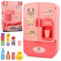 Mini Doll Fridge Fashion Furniture Kitchen Refrigerator For Barbie Accessories For Doll Dream House Play Toys Kids Pretend Play. 