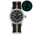 Militado ML05 Quartz Watch VH31 Movement Domed Sapphire Crystal With High Clear AR Coating C3 Luminous 38mm Vintage Watches.