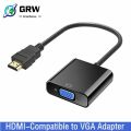 Black Color HDMI to VGA Converter. 