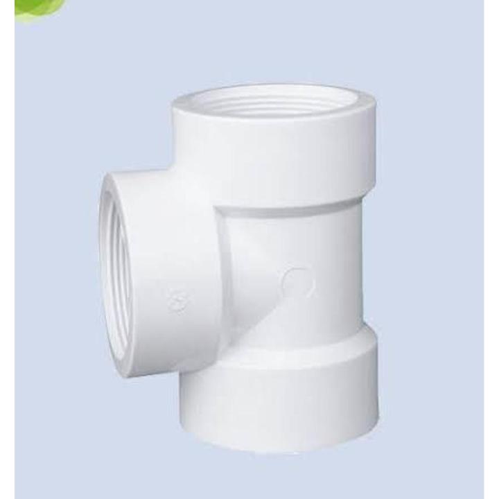 2ps Thared Tee era pvc 1/2" half inch plumbing fittings thared pvc