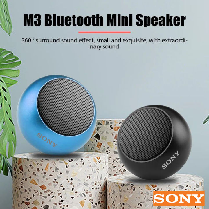 【Ready Stock+FREE Shipping+COD】 Sony M3 Bluetooth Speaker TWS Subwoofer Mobile Phone Mini Small Outdoor Large Volume Portable Steel Cannon