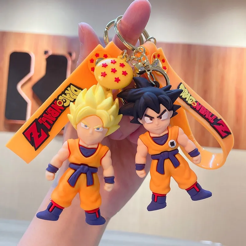 Anime Dragon Ball Keychain Fashion Jewelry Son Goku Vegeta Piccolo