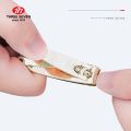 THREE SEVEN/777 Medium-size Nail Clippers Trimmers 14K Gold-plated H-Carbon Steel Pedicure Care Professional Nail Tools. 