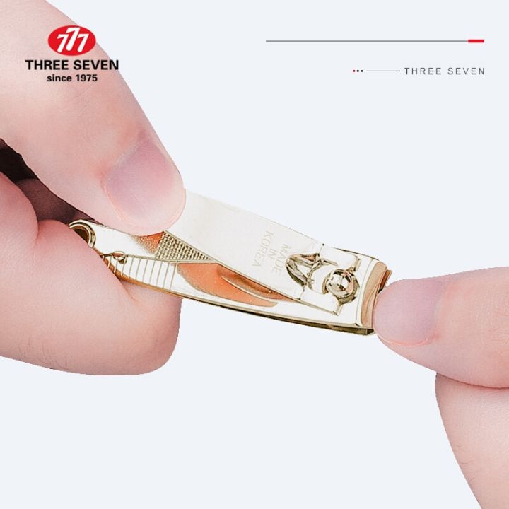 THREE%20SEVEN/777%20Medium-size%20Nail%20Clippers%20Trimmers%2014K%20Gold-plated%20H-Carbon%20Steel%20Pedicure%20Care%20Professional%20Nail%20Tools%20-%20Image%206