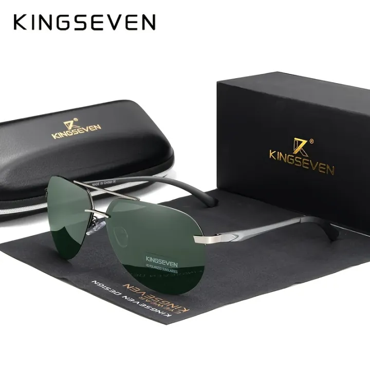 KINGSEVEN,%20Cool%20Aluminum%20Magnesium%20Frame%20Sunglasses,%20Premium%20Polarized%20Rimless%20Aviator%20Sunglasses,%20For%20Men%20Women%20Outdoor%20Sports%20Driving%20Fishing%20Cycling%20Supply%20Photo%20Prop%20-%20Image%207