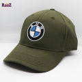 BMW Premium Quality Export Fine Cotton Embroidery Logo Curved Visor Baseball Cap For Men And Women.
