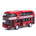 【In-Demand Item】 New Skin-Die Cast Plastic Double Decker Bus Alloys Pull back and return Kids London Bus Kids. 