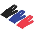 3pcs/6pcs 3-finger Cue Gloves Elastic Open Pool Gloves for Left Hands and Right Hands. 