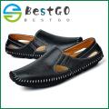 Men Leather Driving Shoes Plus Size 45 46 47 Casual Slip-on Summer Shoes 5 Colors Size 38-47.