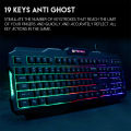FANTECH HUNTER PRO K511 Wired Gaming Keyboard 19 Keys Anti-Ghosting En LED Backlight Membrane Keyboard for PC Laptop Gamer.