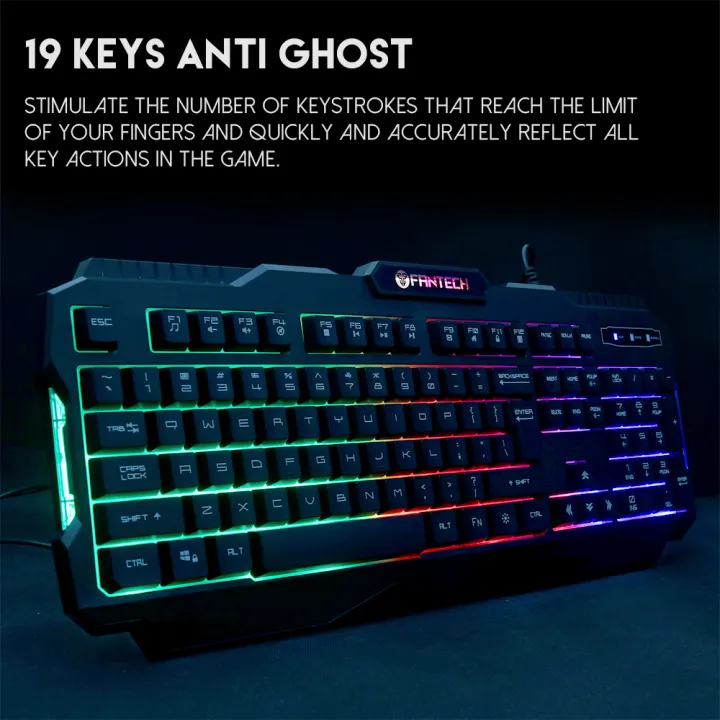 FANTECH%20HUNTER%20PRO%20K511%20Wired%20Gaming%20Keyboard%2019%20Keys%20Anti-Ghosting%20En%20LED%20Backlight%20Membrane%20Keyboard%20for%20PC%20Laptop%20Gamer%20-%20Image%202