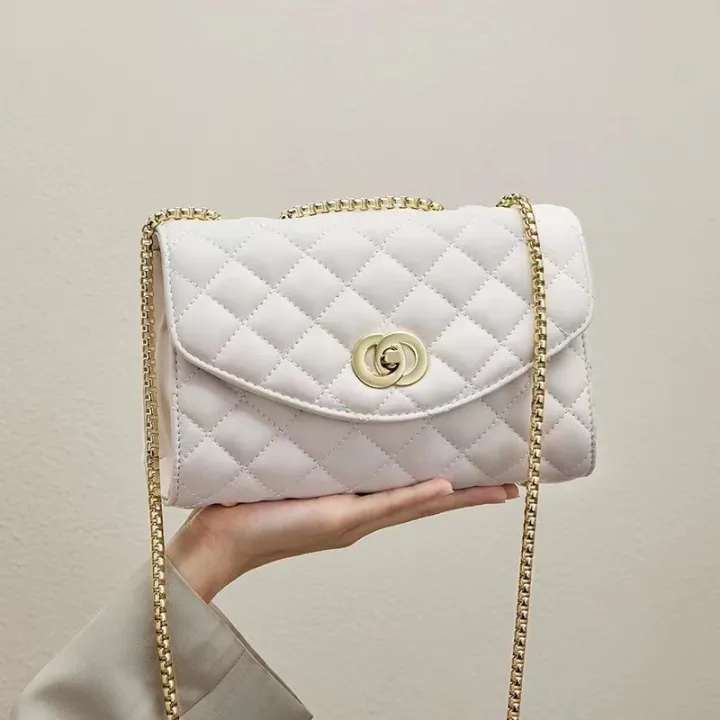 Bag%20Women's%202022%20New%20Fashion%20Lingge%20Chain%20Bag%20Versatile%20Little%20Fragrance%20One%20Shoulder%20Crossbody%20Bag%20Soft%20Leather%20Handbag%20Bag%20-%20Image%202