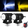 Motorcycle Or Car Mini Drivig Fog Light 1 Pcs 2 Colour White And Yellow. 