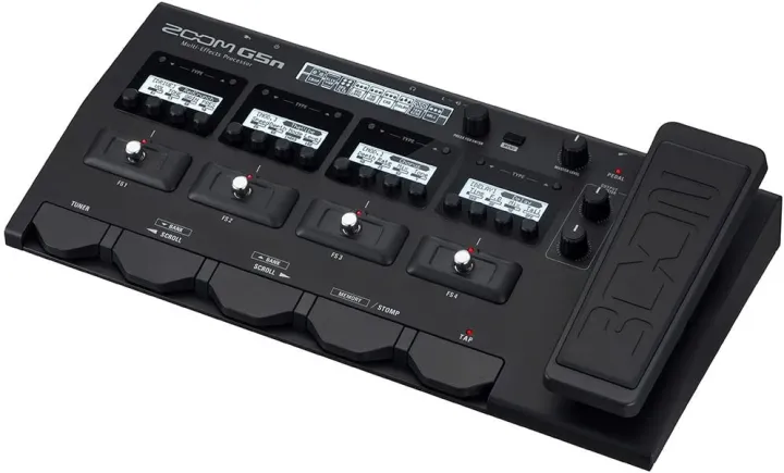 জুম g5n গিটার মাল্টি-ইফেক্টস প্রসেসর সাথে এক্সপেশন প্যাডেল, সাথে 100 ...