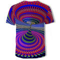 2020 fashion new pattern psychedelic 3d T-shirt short fashion print O-neck T-shirt unisex summer jacket.