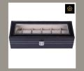 6 Slot Leather Watch Display Case Storage Box.