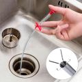 Pipe Dredging Tools Drain Snake/Cleaner Sticks Clog Remover Cleaning Tools Household for Kitchen Sink 24 inch. 
