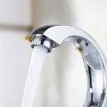Popular deck mounted modern style simplecity design cold water wash basin faucet bathroom tap Basin Pillercock with single handle.