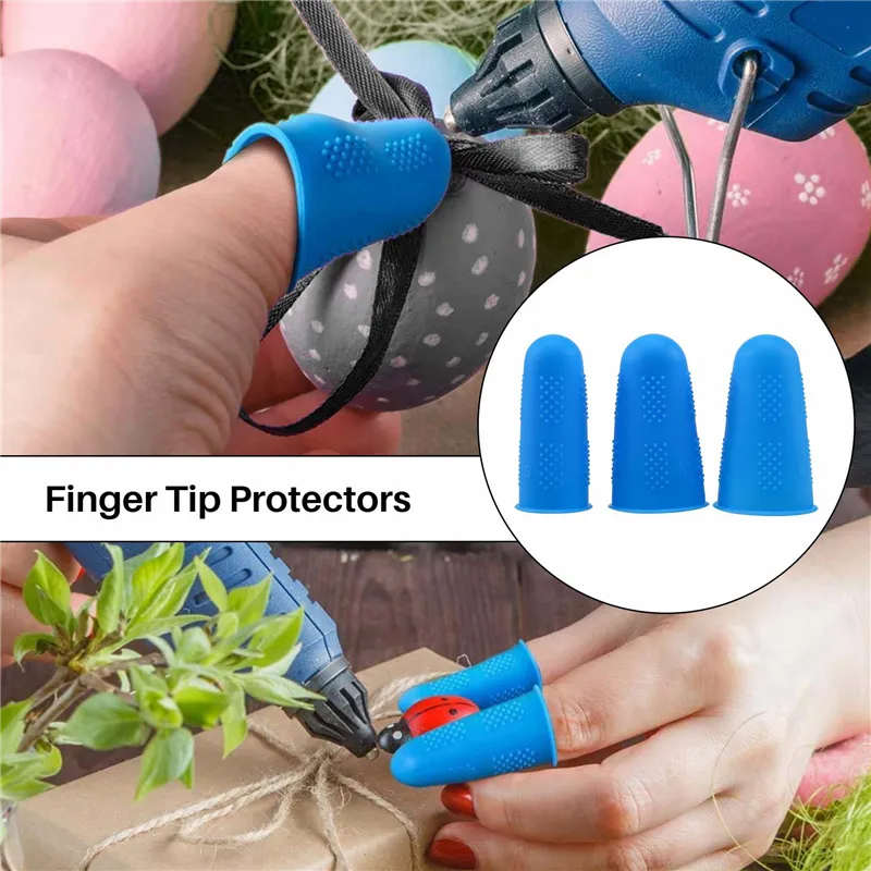 12 Pieces Finger Cots Silicone Finger Protection Covers Caps