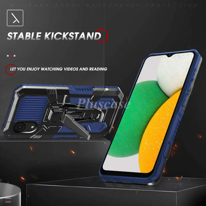 PlusCase%20for%20Samsung%20Galaxy%20A03%20Core%20Stand%20Phone%20Case%20Belt%20Clip%20Shockproof%20Hard%20Back%20Cover%20-%20Image%203