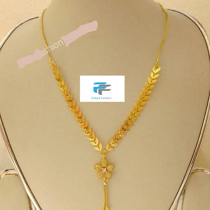 Tree%20Leaf%20Exclusive%20Design%20Necklace%20For%20Woman%20/%20New%20Golden%20Antique%20Metal%20Necklace%20%20For%20Women%20-%20Image%203