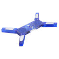 HXSJ Dr-2008 Lapt-op Cooling Pad FO-lding Portable Cooling Pad Usb Powered With Single 60Mm Led Blue Fan/Speaker Cooling Stand Blue.