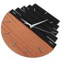 Wooden Wall Clock Modern Design Vintage Rustic Shabby Clock Quiet Art Watch Home Decoration A.