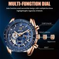 1pc BY BENYAR Watch For Men Chronograph Men's Watch Analog Quartz Movement Stylish Sports Designer Wrist Watch 1181.1inch Waterproof Elegant Father's Day Gift. 