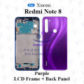 ForXiaomi Redmi Note 8 Full Body Housing (LCD Frame + Back Panel Without Camera Glass ). 