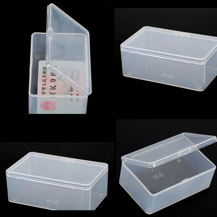 Square%20Plastic%20Clear%20Transparent%20With%20Lid%20Storage%20Box%20Collection%20Container%20Case%20NOVO%20-%20Image%203