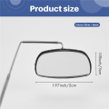 Bike Bicycle Cycling Riding Mirror Helmet Mount Rearview Rear View Eyeglass.