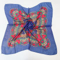 Pareo Ukrainian Slavic Russian Scarf Headscarf Ethnic Floral Women Hair Wrap Hijab 70cm Cashew Retro Muslim Bandana Kerchief Moonlight Shines.