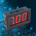 Digital DC Voltage Meter Voltmeter 4.5-120V red blue green LED. 