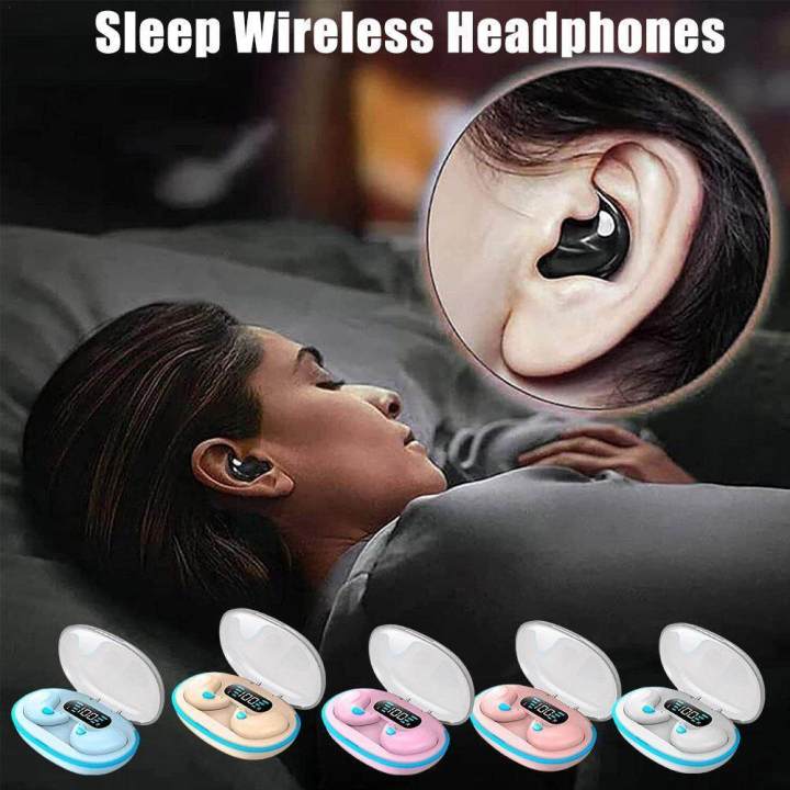 【Ready Stock+FREE Shipping+COD】 Invisible Sleep Wireless Earphone IPX5 Waterproof 5.3 Earbuds Stereo Mini X55 Bluetooth Headphones Control Headset