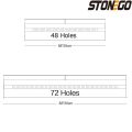 STONEGO 48/72 Holes Canvas Wrap Roll Up Pencil Pen Bag Holder Case Storage Pouch. 