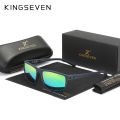 KINGSEVEN Sunglasses For Men Polarized UV400 Eye Protection Glasses Adult Green Mirror TAC Lens New Design Graininess Eyewear.
