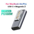 USB Type C Magnetic PD Adapter for Magsafe 1 2 MacBook Air Pro Led Indicator Fast Charging Magnet Plug Converter. 
