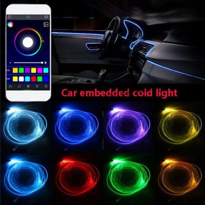 6%20in%201%20RGB%20LED%20Atmosphere%20Car%20Interior%20Ambient%20Light%20Kit%20Fiber%20Optic%20Strips%20Light%20By%20App%20Control%20DIY%20Music%206M%20Fiber%20Optic%20Band-RGB%20-%20Image%204