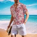 Coconut Tree Shirts For Men 3d Printed Men's Hawaiian Shirt Beach Short Sleeve Fashion Tops Tee Shirt Man Blouse Camisa. 