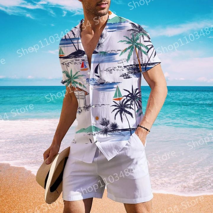 Coconut%20Tree%20Shirts%20For%20Men%203d%20Printed%20Men's%20Hawaiian%20Shirt%20Beach%20Short%20Sleeve%20Fashion%20Tops%20Tee%20Shirt%20Man%20Blouse%20Camisa%20-%20Image%202