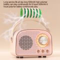 Retro Bluetooth Speaker Portable Mini Speaker With FM Radio TWS Wireless Speaker Music Player Hifi Stereo Support TF Card USB. 