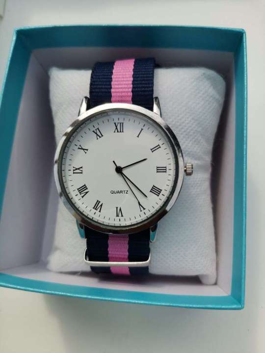 Men's%20Ultra%20thin%20Sports%20Student%20Exam%20Nylon%20Cloth%20Strap%20Trendy%20Simple%20Roman%20Quartz%20Watch%20-%20Image%202