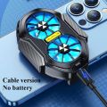FS01 Dual Fan Rechargeable Mobile Phone Cooler, Long Lasting, Stronger Cooling, Air Cooling.