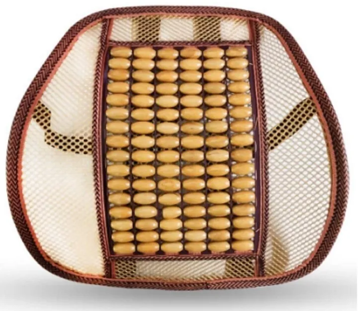 Mesh%20Ventilation%20Wooden%20Back%20Rest%20with%20Elastic%20and%20Belt%20Support%20For%20Car%20Seat,%20Office%20Chairs,%20home%20-%20Image%203