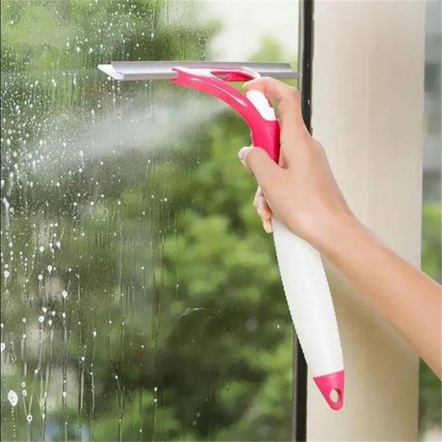 Glass Spray Cleaner Glass Scraper Cleaning Tools Tile Windows Glass Wiper Clean The Window Device