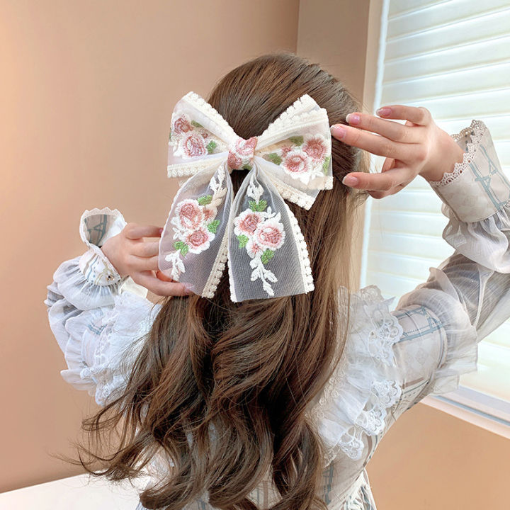 Embroidery%20Bow%20Lace%20Hair%20Clip%20For%20Women%20Girls%20Elegant%20Spring%20Clip%20Hair%20Accessories%20Fashion%20Big%20Bow%20Hair%20Clip%20Bayline%20-%20Image%203