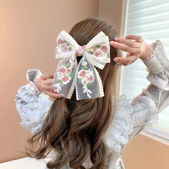 Embroidery%20Bow%20Lace%20Hair%20Clip%20For%20Women%20Girls%20Elegant%20Spring%20Clip%20Hair%20Accessories%20Fashion%20Big%20Bow%20Hair%20Clip%20Yao%20Store%20-%20Image%203