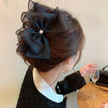 Fashion Tulle Big Bow Hair Claw Clips for Women Elegant Bowknot Hairpin Ponytail Clip Sweet Headdress Hair Accessories Yao Store.