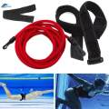 Premium Swim Training Belts Bungee , Stationary Swimming Belt for Adults Kids Children Swim Red 10mm.
